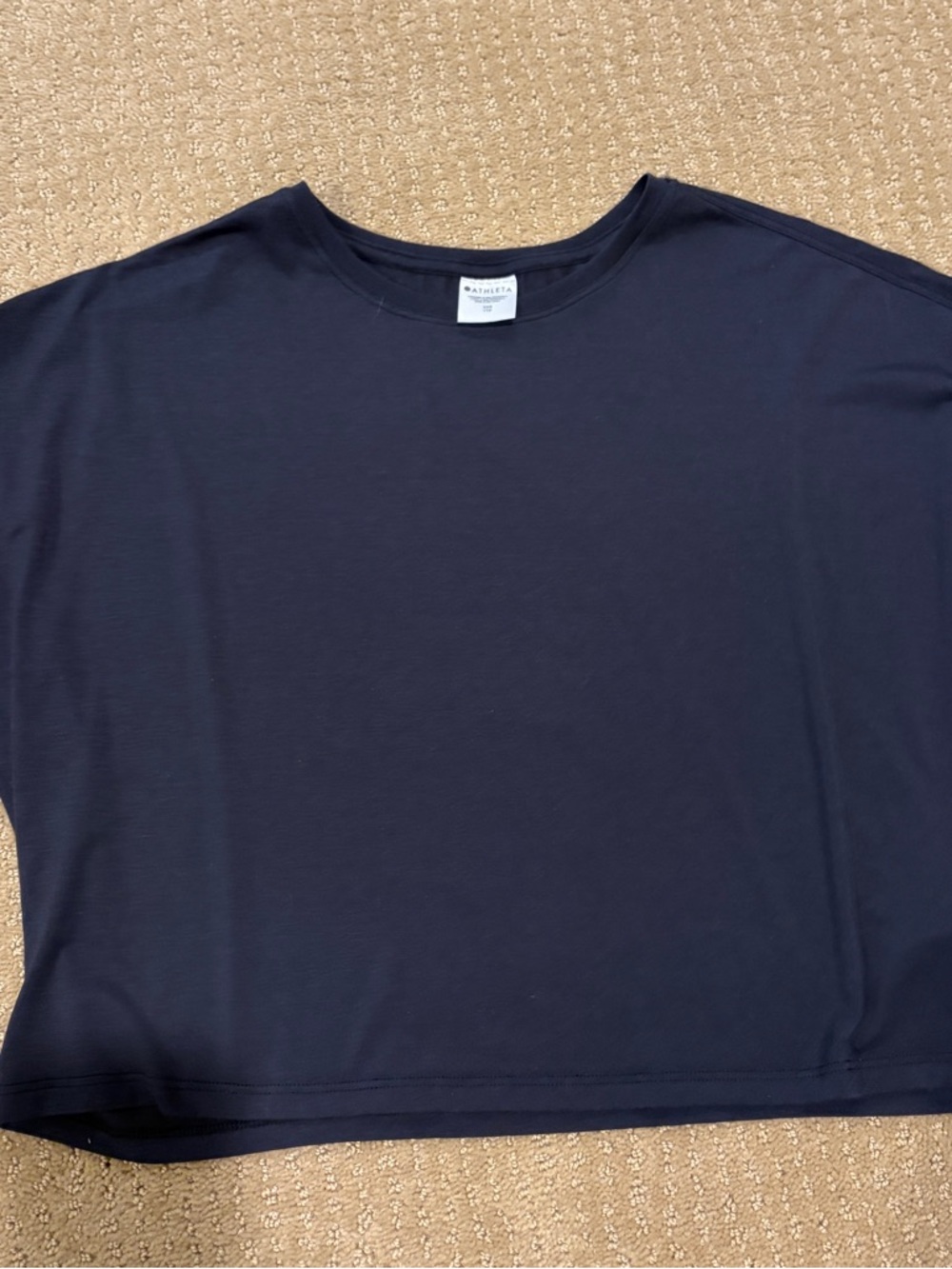 Athleta with ease  Navy Short-Sleeve Crew Tee